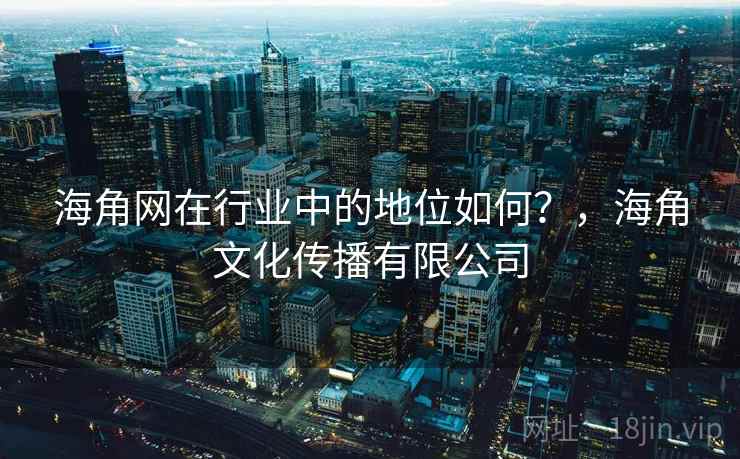 海角网在行业中的地位如何？，海角文化传播有限公司
