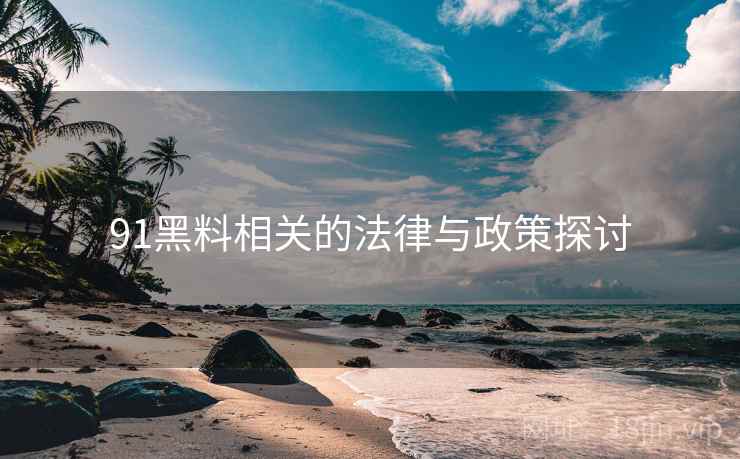 91黑料相关的法律与政策探讨