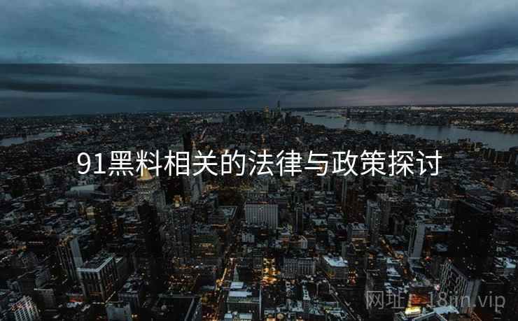 91黑料相关的法律与政策探讨