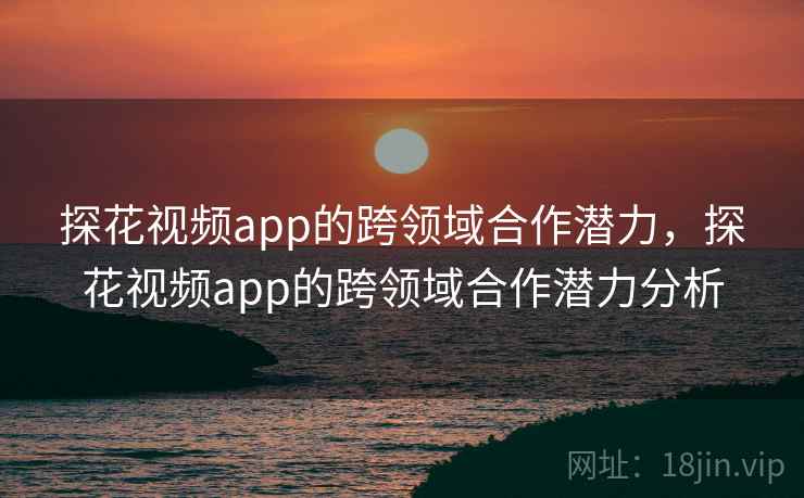 探花视频app的跨领域合作潜力，探花视频app的跨领域合作潜力分析