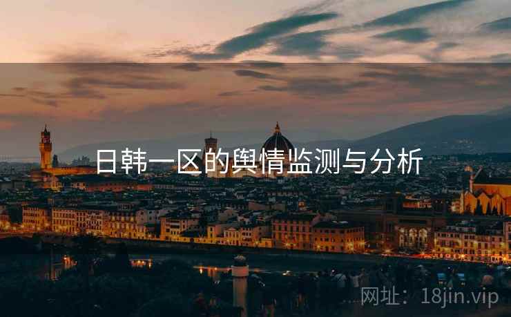 日韩一区的舆情监测与分析