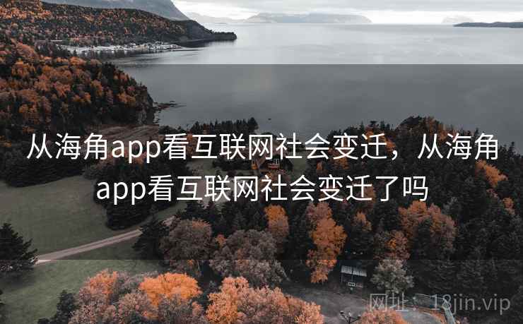 从海角app看互联网社会变迁，从海角app看互联网社会变迁了吗