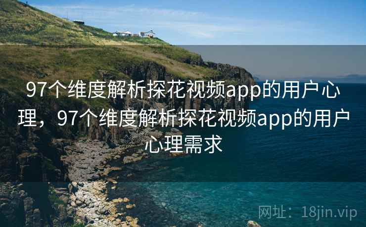 97个维度解析探花视频app的用户心理，97个维度解析探花视频app的用户心理需求
