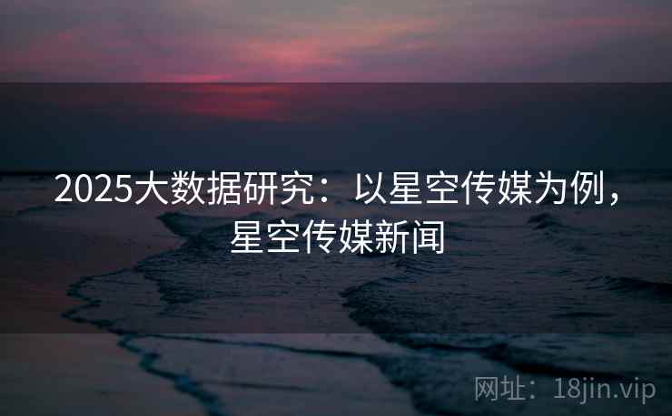 2025大数据研究：以星空传媒为例，星空传媒新闻